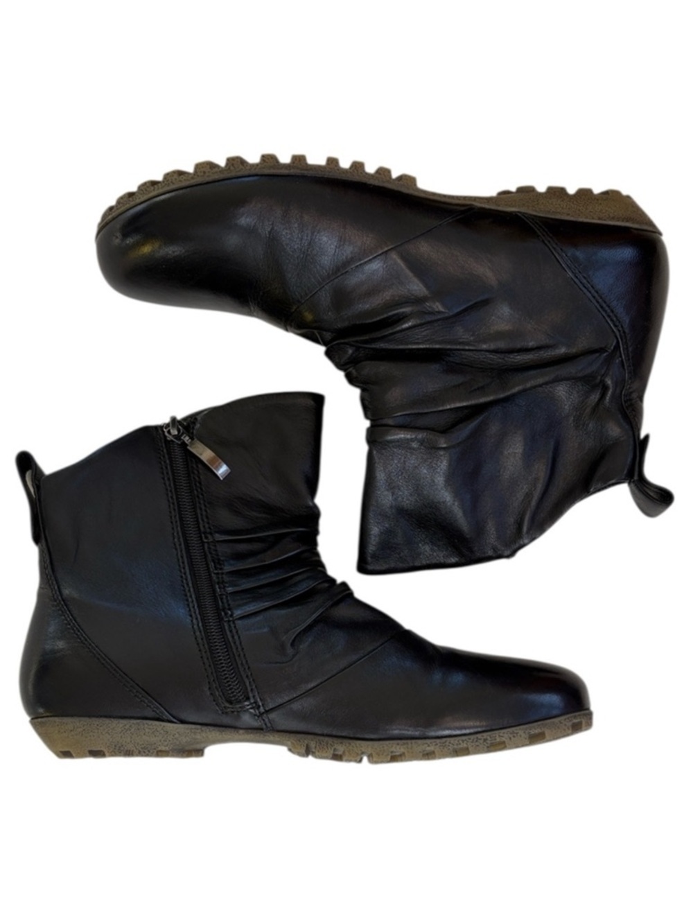 Like New ROMIKA Leather Fiona Boots Black Size 8 - 8.5